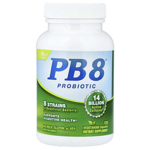Nutrition Now PB 8™ Probiotic, 120 Vegetarian Capsules (7 Billion CFU per Capsule)