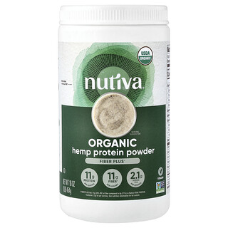 Nutiva, Organic Hemp Protein Powder, Fiber Plus, 1 lb (454 g)
