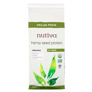 Nutiva, протеин из органических семян конопли, 851 г (30 унций)