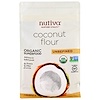 Nutiva, Органическая кокосовая мука, нерафинированная, 1 фунт (454 г)