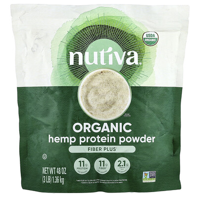 Product Image for Nutiva, Organic Hemp Protein Powder, 3 lbs (1.36 kg)