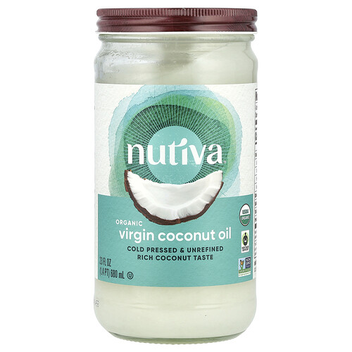 Nutiva Organic Virgin Coconut Oil, 23 fl oz (680 ml)