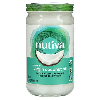 Купить Nutiva Органическое кокосовое масло, Virgin, 23 жидкие унции (680 мл)