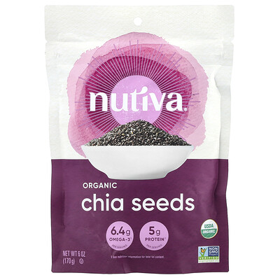 Nutiva органические семена чиа 170 г (6 унций)