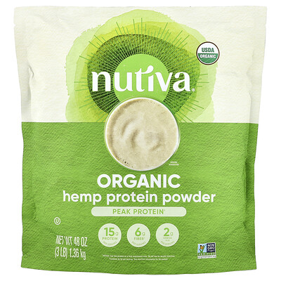 Product Image for Nutiva, Organic Hemp Protein Powder, 3 lb (1.36 kg)