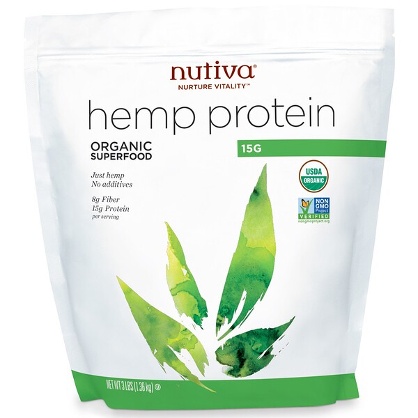 Nutiva, Bio-Hanf-Protein-15g, 3 lbs (1,36 kg)