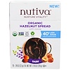 Nutiva, Organic Hazelnut Spread, Dark, 10 Packets, .78 oz (22 g) Each