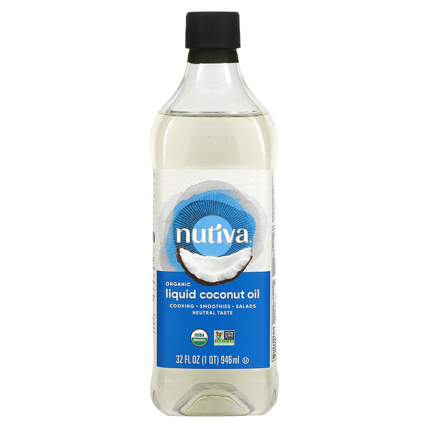 Nutiva, Óleo de Coco Líquido Orgânico, Clássico, 946 ml (32 fl oz)