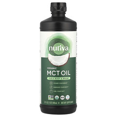 100% Organic Coconut MCT Oil, Unflavored, 32 fl oz (946 ml)