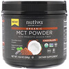 Nutiva, אבקת MCT אורגנית, בטעם שוקולד, 300 גרם (10.6 אונקיות)