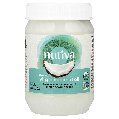Nutiva Organic Virgin Coconut Oil, 15 fl oz (444 ml)