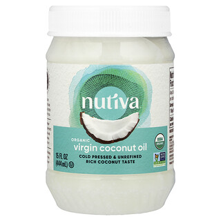 Nutiva, Óleo de Coco Virgem Orgânico, 444 ml (15 fl oz)