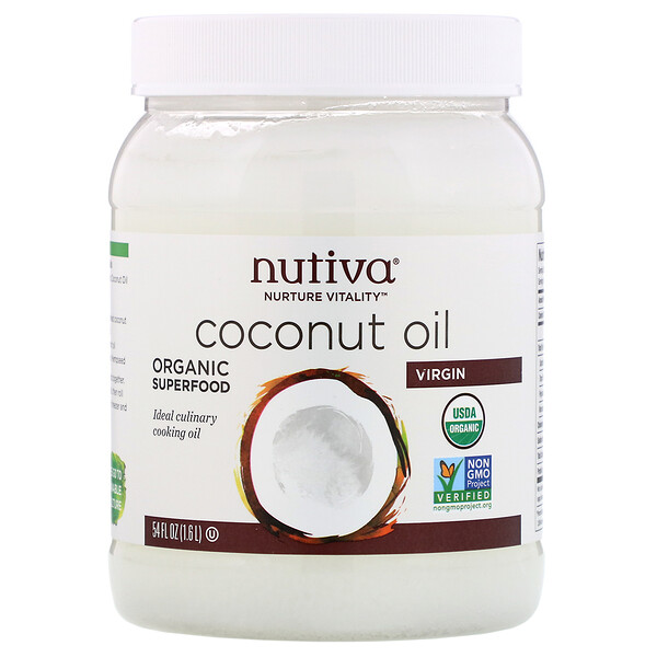 Nutiva, ΠΠΎΠΊΠΎΡΠΎΠ²ΠΎΠ΅ ΠΌΠ°ΡΠ»ΠΎ ΠΏΠ΅ΡΠ²ΠΎΠ³ΠΎ ΠΎΡΠΆΠΈΠΌΠ°, 1,6Β Π»