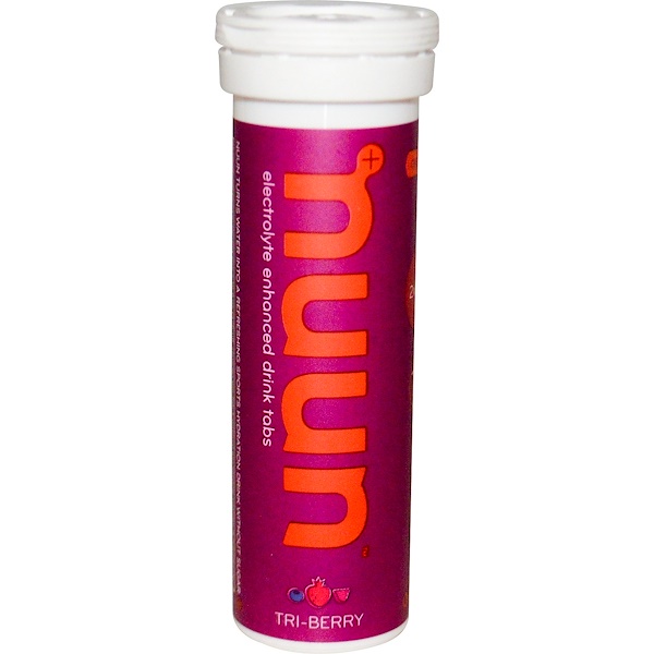 Nuun, Electrolyte Enhanced Drink Tabs, Tri-Berry, 12 Tabs (Discontinued Item) 