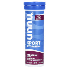 Sport Hydration, шипучий напій із електролітами, зі смаком трьох ягід, 10 таблеток