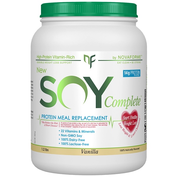 NovaForme, Soy Complete Protein Weight Loss Meal Replacement, Vanilla