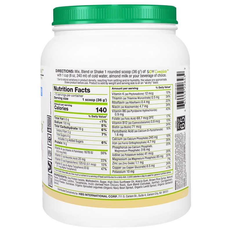 NovaForme, Soy Complete Protein Weight Loss Meal Replacement, Vanilla, 1.2 lbs iHerb