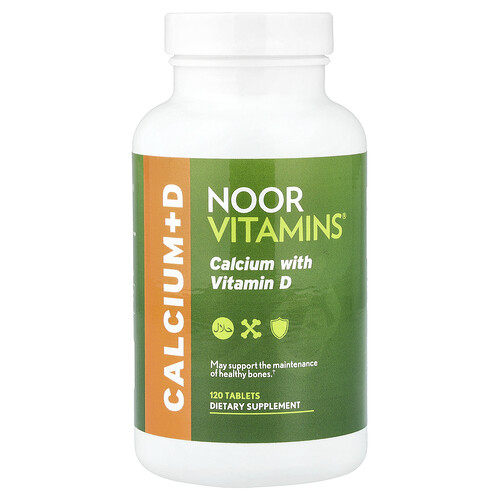 Noor Vitamins, Calcium with Vitamin D, Calcium mit Vitamin D, 120 Tabletten