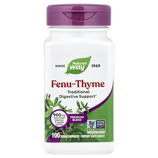 Nature's Way, Fenu-Thyme, 100 capsules vegan