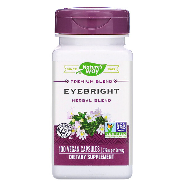 Nature's Way‏, Eyebright Herbal Blend, 916 mg, 100 Vegan Capsules