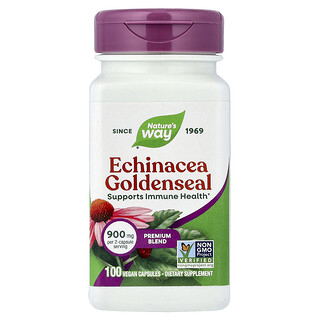 Nature's Way, Equinácea, Sello de oro, 100 cápsulas veganas