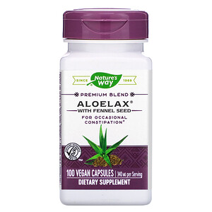Отзывы о Натурес Вэй, Aloelax with Fennel Seed, 340 mg, 100 Vegan Capsules