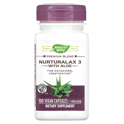 

Nature's Way Nurturalax 3 with Aloe 100 Vegan Capsules
