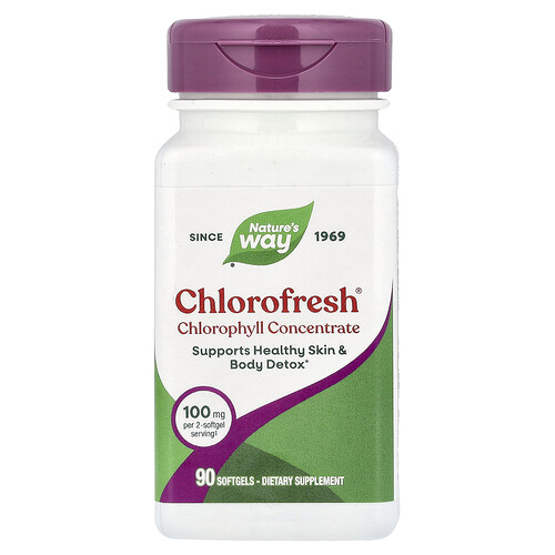 Nature's Way Chlorofresh®, Chlorophyll Concentrate, 90 Softgels (50 mg per Softgel)