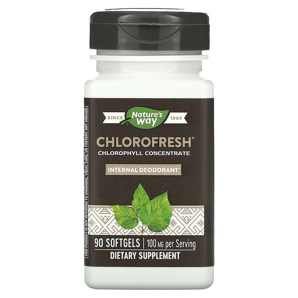 Chlorofresh, концентрированный хлорофилл, 90 мягких таблеток