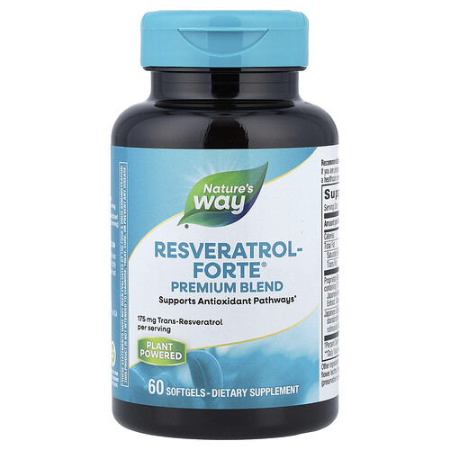 Nature's Way, Resveratrol Forte®, Premium-Mischung, 60 Weichkapseln