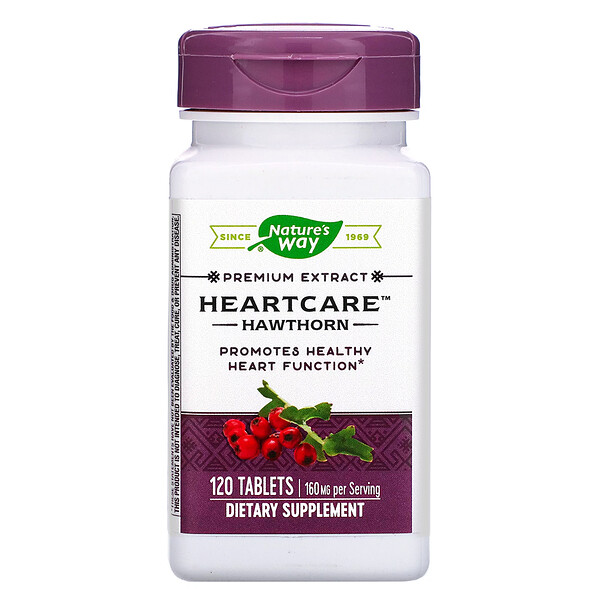 Nature's Way, HeartCare, Hawthorn, 160 mg , 120 Tablets iHerb