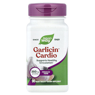 Nature's Way, Garlicin Cardio®, 350 mg, 90 vegán tabletta