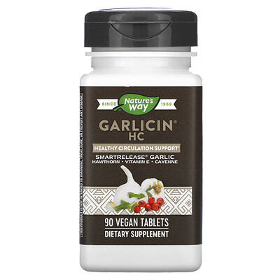 Nature's Way Garlicin HC, 90 Vegan Tablets