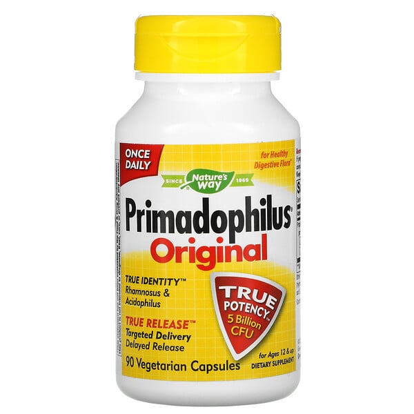 Primadophilus, оригинальный, для детей от 12 лет, 5 млрд КОЕ, 90 вегетарианских капсул
