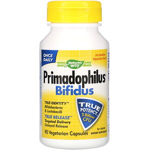 Натурес Вэй, Primadophilus Bifidus, For Adults, 5 Billion CFU, 90 Vegetable Capsules отзывы