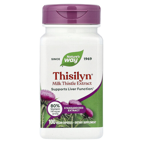Nature's Way Thisilyn®, Milk Thistle Extract, 100 Vegan Capsules (175 mg per Capsule)