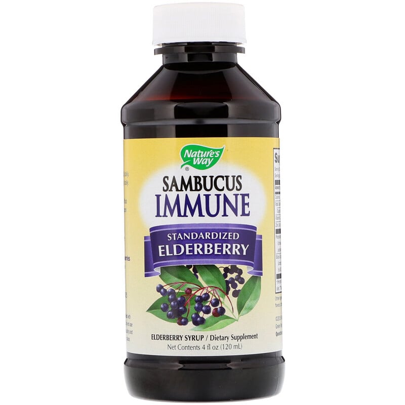 Nature's Way, Sambucus Immune, Elderberry, Standardized, 4 fl oz (120 ...