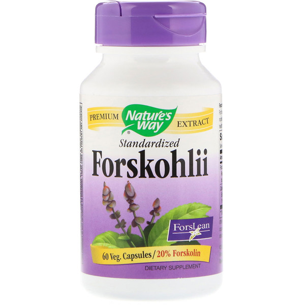 Nature's Way, Forskohlii, Standardized, 60 Veg. Capsules