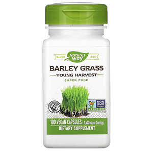 Отзывы о Натурес Вэй, Barley Grass, Young Harvest, 1,500 mg, 100 Vegan Capsules