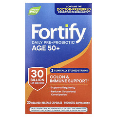 Fortify®, щоденний пребіотик і пребіотик, для дорослих від 50 років, 30 капсул із відстроченим вивільненням
