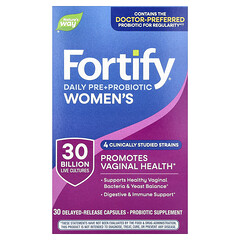 Fortify® для жінок, пребіотики й пробіотики, 30 млрд КУО, 30 капсул із відстроченим вивільненням