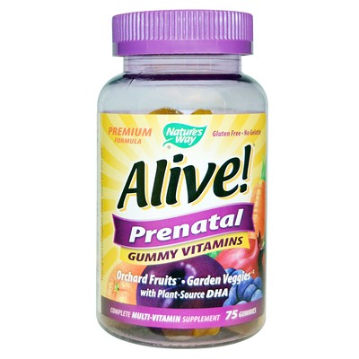 Nature's Way Alive! Prenatal, жевательные витамины, 75 жевательных таблеток