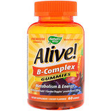 Nature’s Way, Alive! Комплекс витаминов группы В, вишневый вкус, 60 жевательных таблеток отзывы