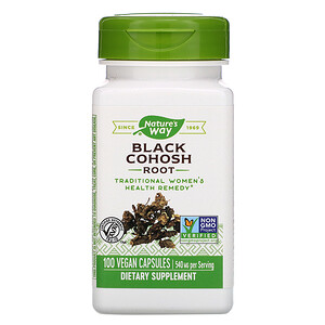 Натурес Вэй, Black Cohosh Root, 540 mg, 100 Vegan Capsules отзывы покупателей
