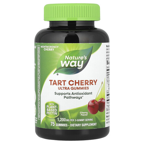 Nature's Way Tart Cherry Ultra Gummies, Cherry, 75 Gummies