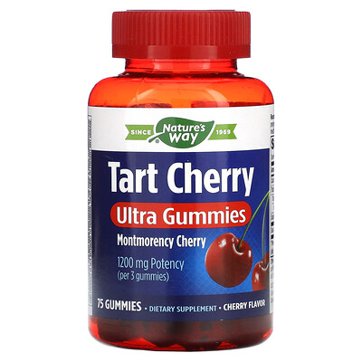 

Nature's Way Tart Cherry Ultra Gummies Cherry 400 mg 75 Gummies