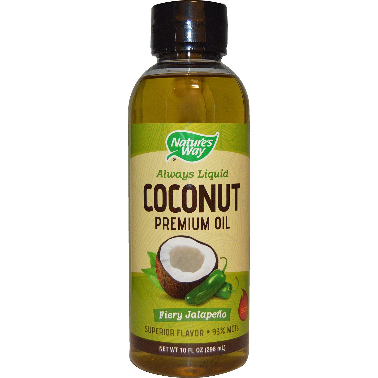 Nature's Way, Always Liquid, Coconut Premium Oil, Fiery Jalapeno, 10 fl oz (296 ml) iHerb