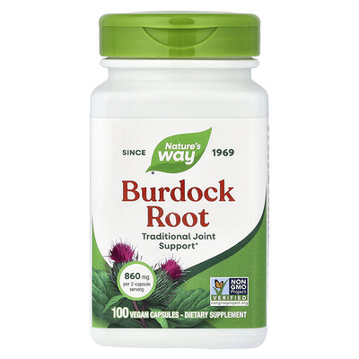 Product Image for Nature's Way, Burdock Root, 100 Vegan Capsules (430 mg per Capsule)