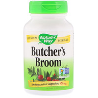 Butcher's Broom, 470 mg, 100 Vegetarian Capsules - изображение