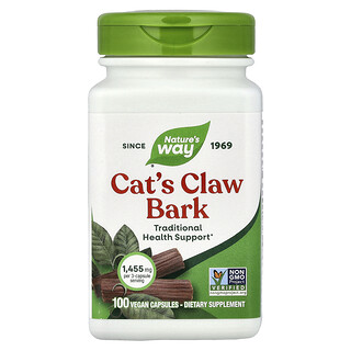 Nature's Way, Écorce de liane du Pérou, 100 capsules véganes (0,48 mg pièce)
